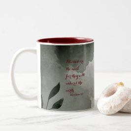 Die Beatitudes Scripture Verse 5:5 Zweifarbige Tasse
