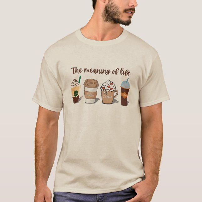 Die Bedeutung des Niedlichen Kaffeedesigns des Leb T-Shirt (Vorderseite)