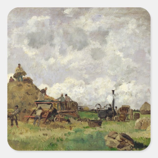 Die Bedrohung Quadratischer Aufkleber (Vorderseite)
