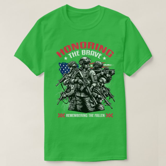 Die Beehrung der tapferen Erinnerung an die Toten T-Shirt (Design vorne)