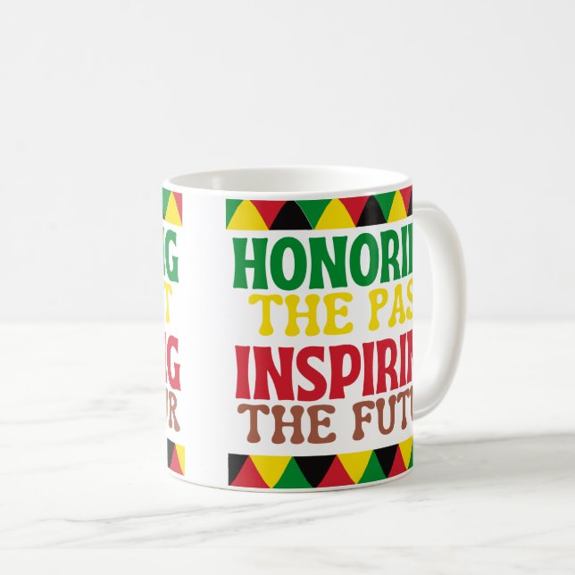 Die Beehrung der Vergangenheit, die den künftigen  Kaffeetasse (VorderseiteRechts)