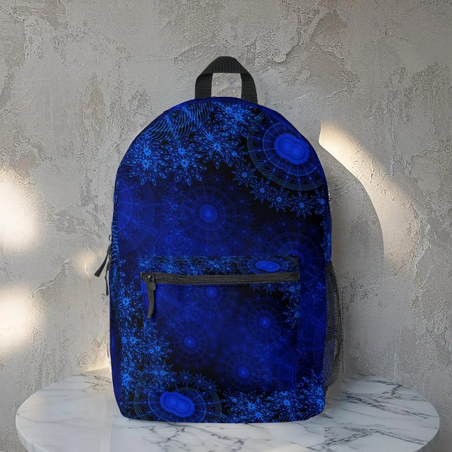 Die beerblaue funkelnde Blume Bedruckter Rucksack (Von Creator hochgeladen)