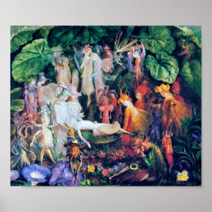 Die Beerdigung der Fee, John Anster Fitzgerald Poster
