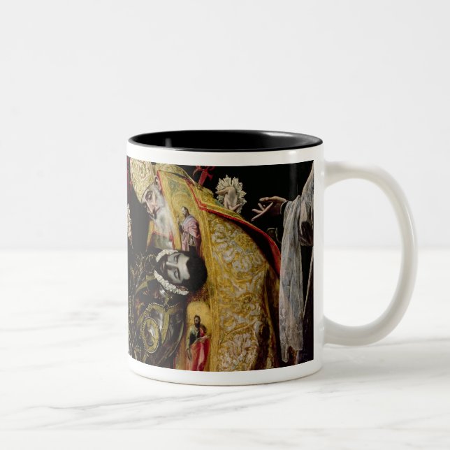 Die Beerdigung der Zählung Orgaz Zweifarbige Tasse (Rechts)