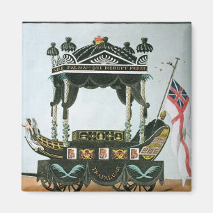 Die Beerdigung von Lord Nelson am 9. Januar 1806 Magnet