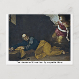 Die Befreiung des heiligen Peter durch Jusepe de R Postkarte
