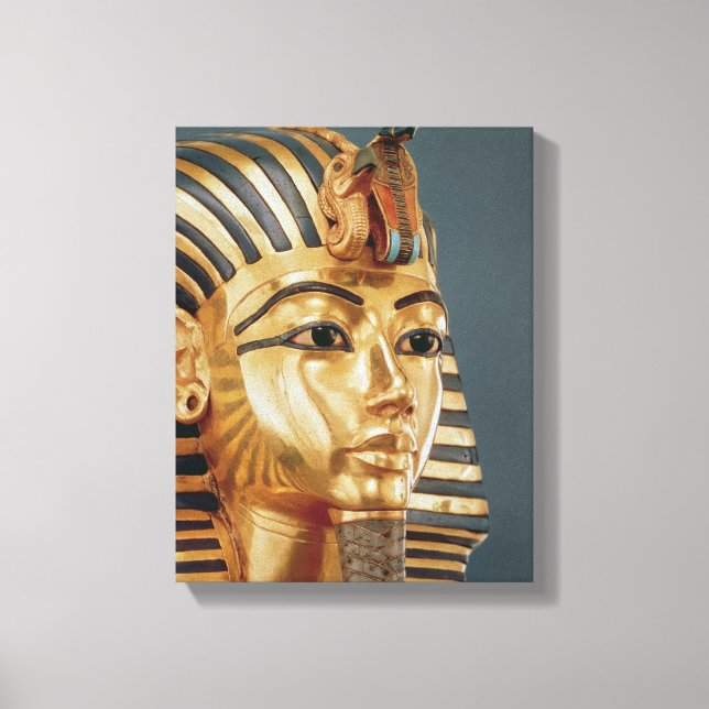 Die Begräbnismaske von Tutankhamun Leinwanddruck (Vorderseite)