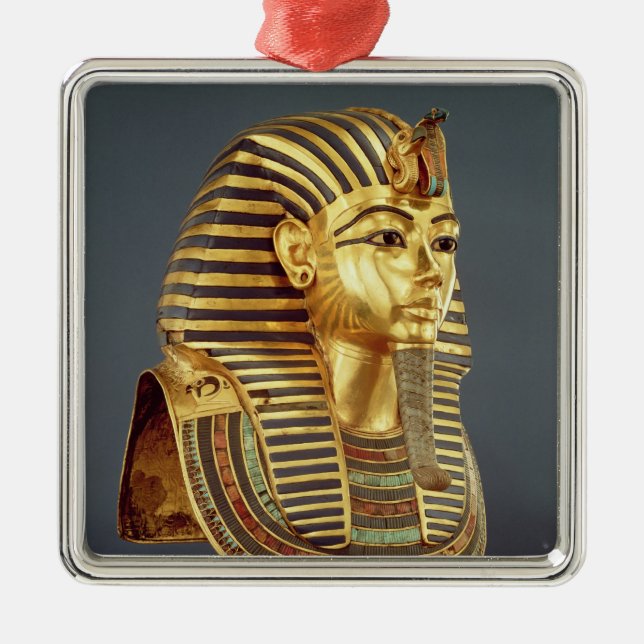 Die Begräbnismaske von Tutankhamun Silbernes Ornament (Vorne)