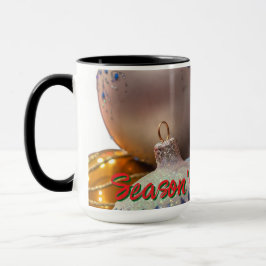 Die Begrüßung der Saison mit Ornamenten Tasse