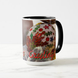 Die Begrüßung der Saison mit Ornamenten Tasse