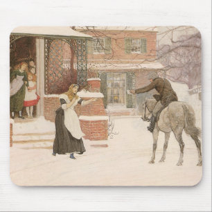 Die Begrüßung des Postboten von Robert Walker Macb Mousepad
