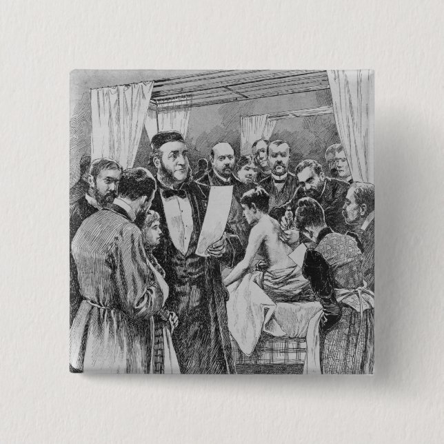 Die Behandlung der Tuberkulose Button (Vorderseite)