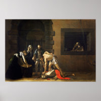 Die Beheading of Saint John von Caravaggio - Poste
