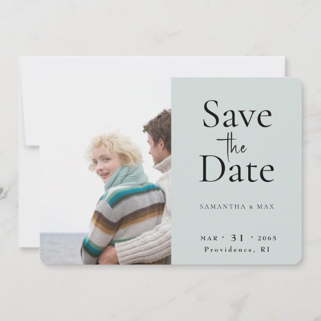 Die beiden Fotos von uns Save the Date (Vorderseite)