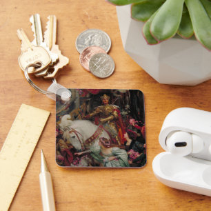 Die beiden Kronen von Sir Frank Bernard Dicksee Schlüsselanhänger