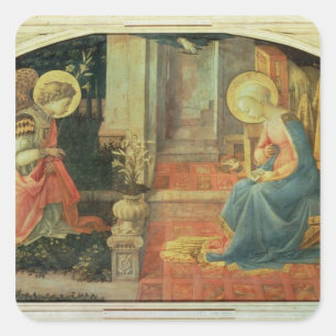 Die Bekanntmachung, c.1450-3 Quadratischer Aufkleber