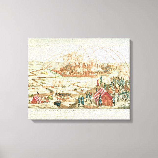 Die Belagerung Danzigs Leinwanddruck (Vorderseite)