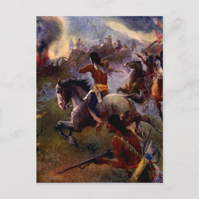 Die Belagerung des neuen Ulms Postkarte (Vorderseite)