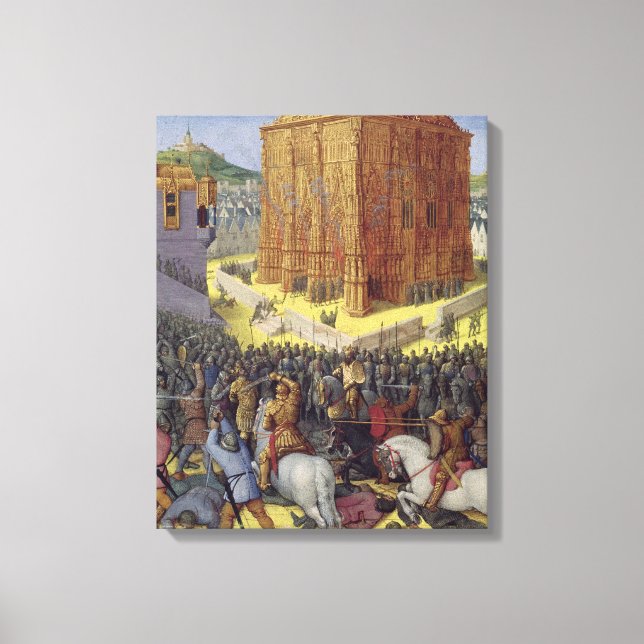 Die Belagerung Jerusalems durch Nebukadnezar Leinwanddruck (Vorderseite)