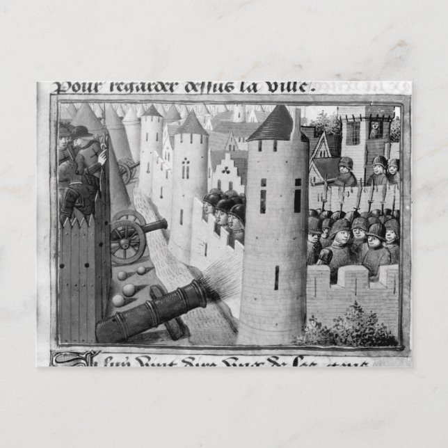 Die Belagerung Orleans Postkarte (Vorderseite)