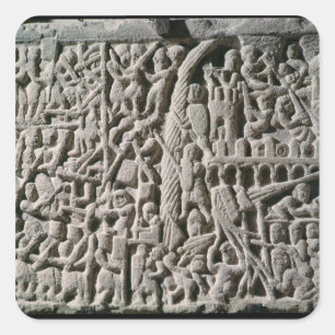 Die Belagerung von Carcassonne Quadratischer Aufkleber