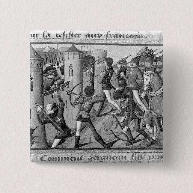 Die Belagerung von Jargeau Button (Vorderseite)