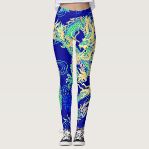Die beliebteste Neon-Drachenfantasie des chinesisc Leggings