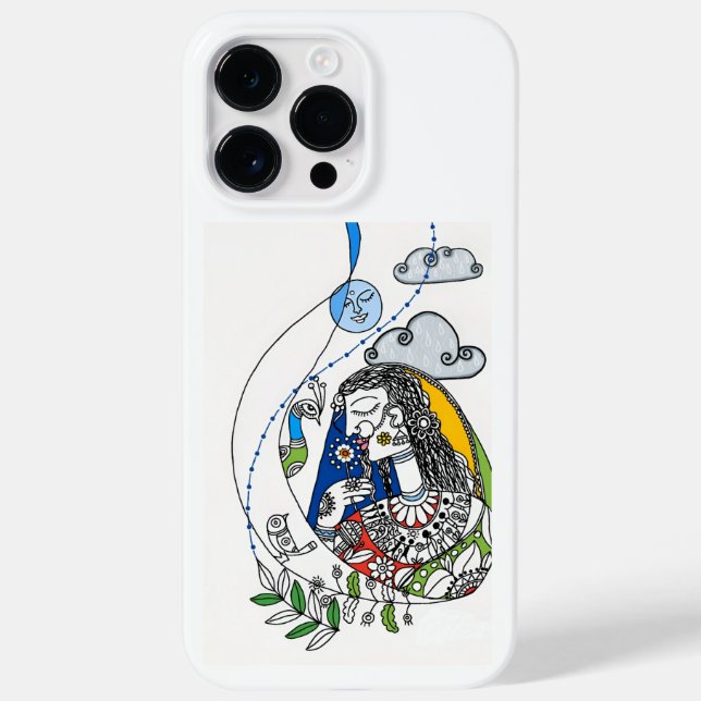 Die beliebtesten indischen Madhubani-🎨 Case-Mate iPhone 14 Pro Max Hülle (Rückseite)