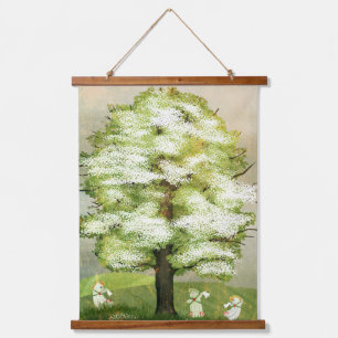 Die Beltane-Geister Wandteppich Mit Holzrahmen