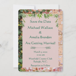 Die bemalten Ziegelsteine Grüne Hochzeit Sichern S Save The Date