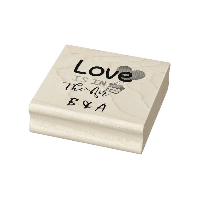 Die benutzerdefinierte monogrammatische Liebe ist  Gummistempel (Stempel)
