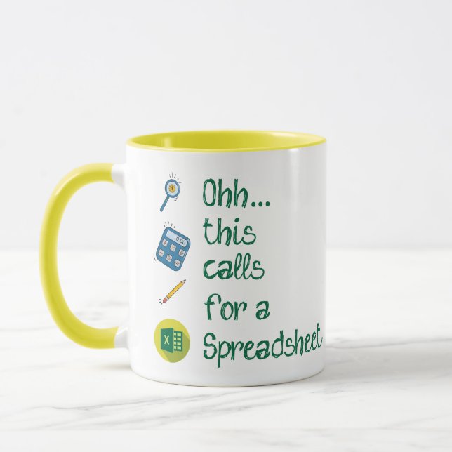 Die Berechnung Ohres erfordert einen Tabellenkalku Tasse (Links)