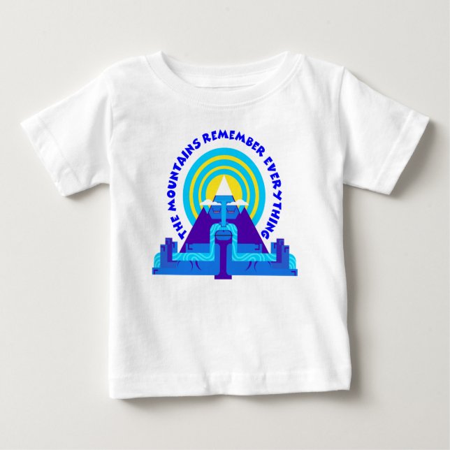 Die Berge erinnern sich an alles Baby T-shirt (Vorderseite)
