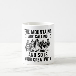 Die Berge nennen die Natur Inspiration Kaffeetasse