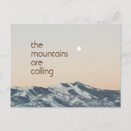 Die Berge nennen Foto Postkarte