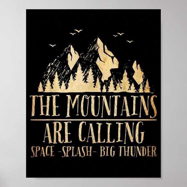 Die Berge nennen "Space Splash Big Thunder" Poster (Vorne)