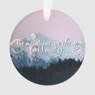 Die Berge nennen Verzierung Ornament