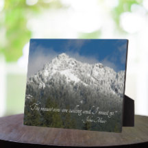 Die Berge nennen Zitat Snowy Mountains