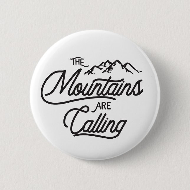 Die Berge rufen Button (Vorderseite)