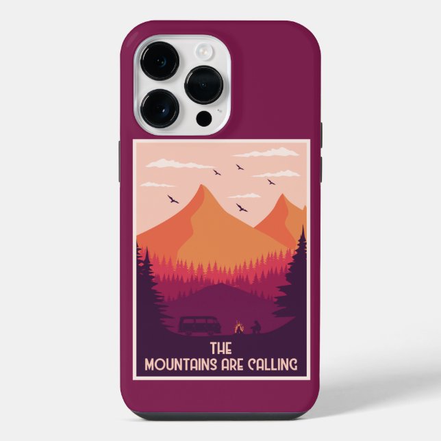 Die Berge rufen iPhone 14 Pro Max Hülle (Rückseite)