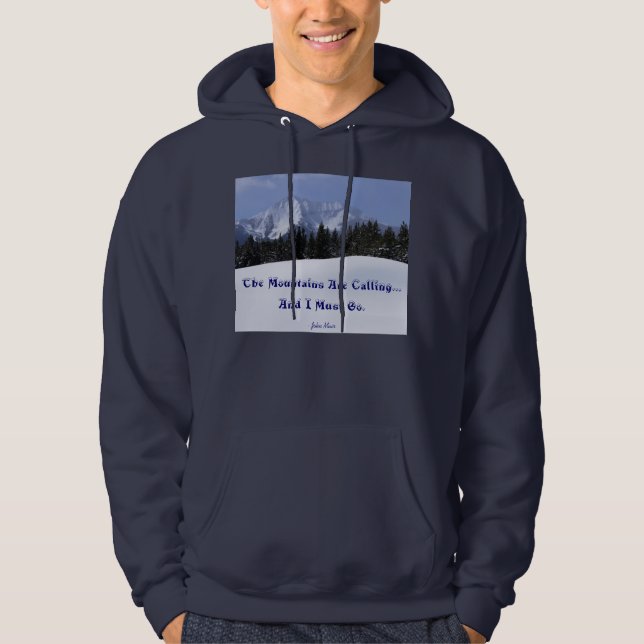 Die Berge rufen John Muir SWEATSHIRT an (Vorderseite)