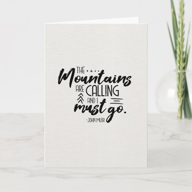 Die Berge rufen Karte (Vorderseite)