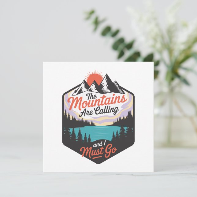 Die Berge rufen - Naturerlebnis (Stehend Vorderseite)