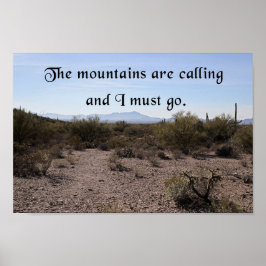 Die Berge rufen Poster