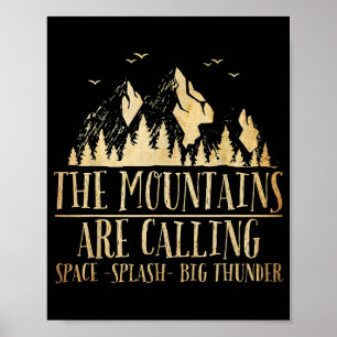 Die Berge rufen Space Splash Big Donner Poster