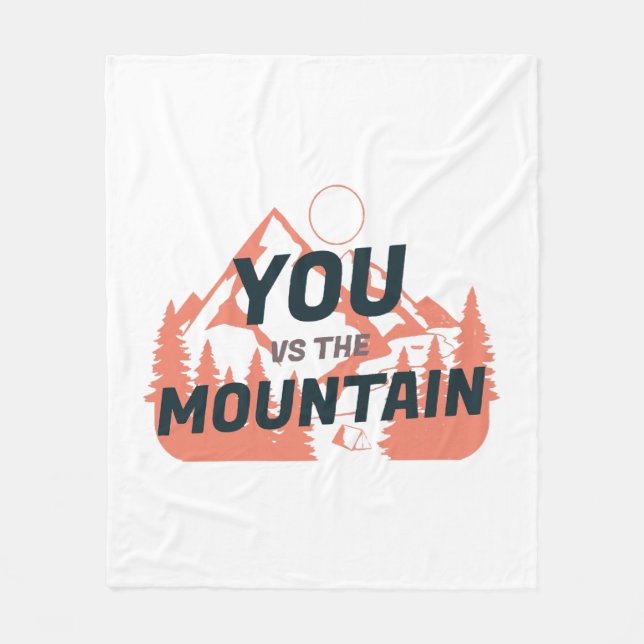 Die Berge rufen und ich muss gehen Fleecedecke (Vorderseite)