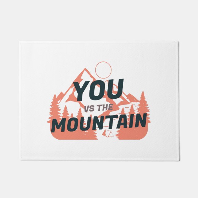 Die Berge rufen und ich muss gehen Fußmatte (Vorderseite)
