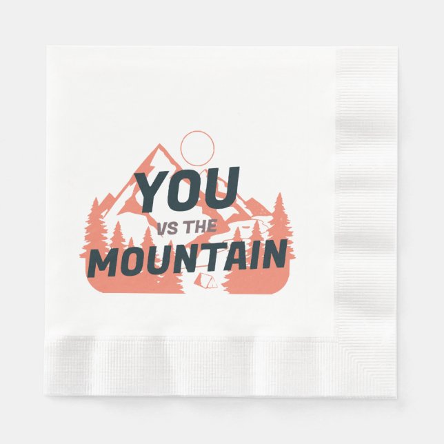 Die Berge rufen und ich muss gehen Serviette (Vorderseite)