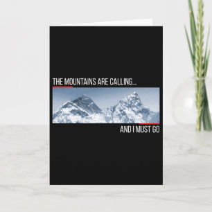 Die Berge rufen und ich muss zum Mount Ever gehen Karte