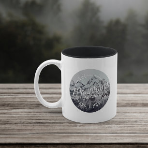Die Berge rufen   Zweifarbige Tasse